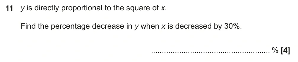 Question 11 - GCSE OCR Higher Maths Past Paper 5 (Non-Calculator) - June 2023