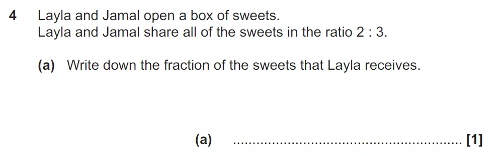Question 04(a) - GCSE OCR Higher Maths Past Paper 5 (Non-Calculator) - November 2022
