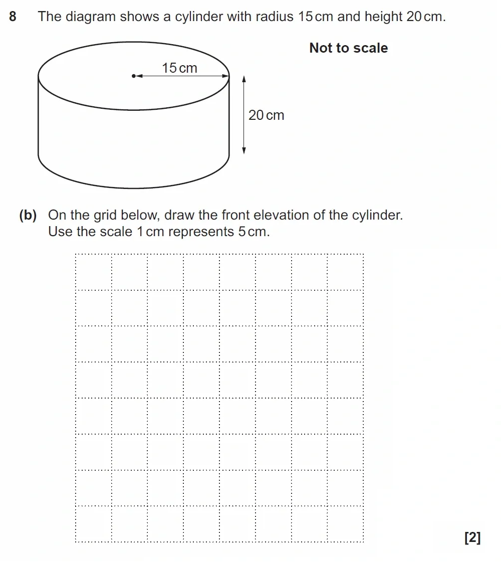 Question 08(b) - GCSE OCR Higher Maths Past Paper 5 (Non-Calculator) - November 2022