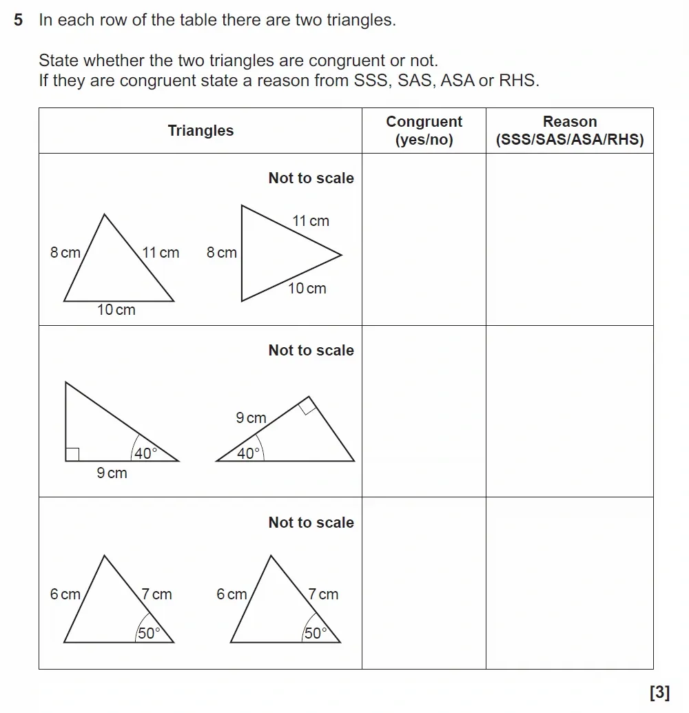 Question 05 - GCSE OCR Higher Maths Past Paper 6 (Calculator) - June 2022