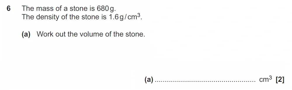 Question 06(a) - GCSE OCR Higher Maths Past Paper 6 (Calculator) - June 2022