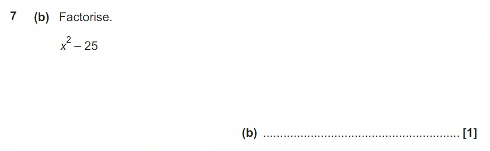 Question 07(b) - GCSE OCR Higher Maths Past Paper 6 (Calculator) - June 2022