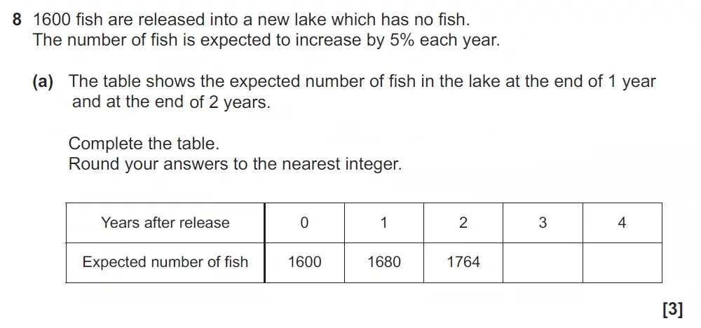 Question 08(a) - GCSE OCR Higher Maths Past Paper 6 (Calculator) - June 2022