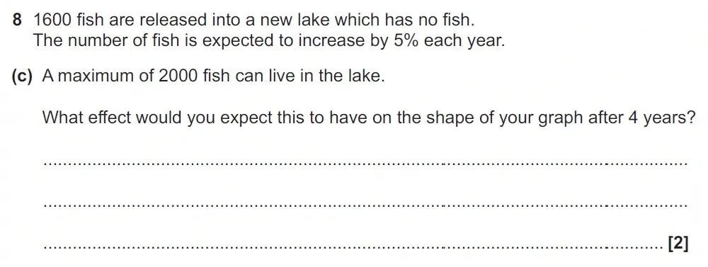 Question 08(c) - GCSE OCR Higher Maths Past Paper 6 (Calculator) - June 2022
