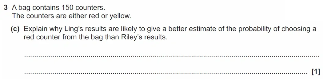 Question 03(c) - GCSE OCR Higher Maths Past Paper 6 (Calculator) - June 2023