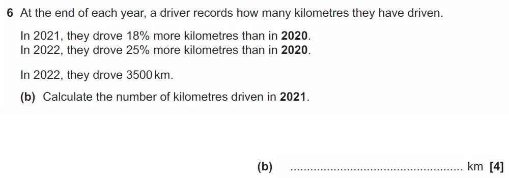 Question 06(b) - GCSE OCR Higher Maths Past Paper 6 (Calculator) - June 2023