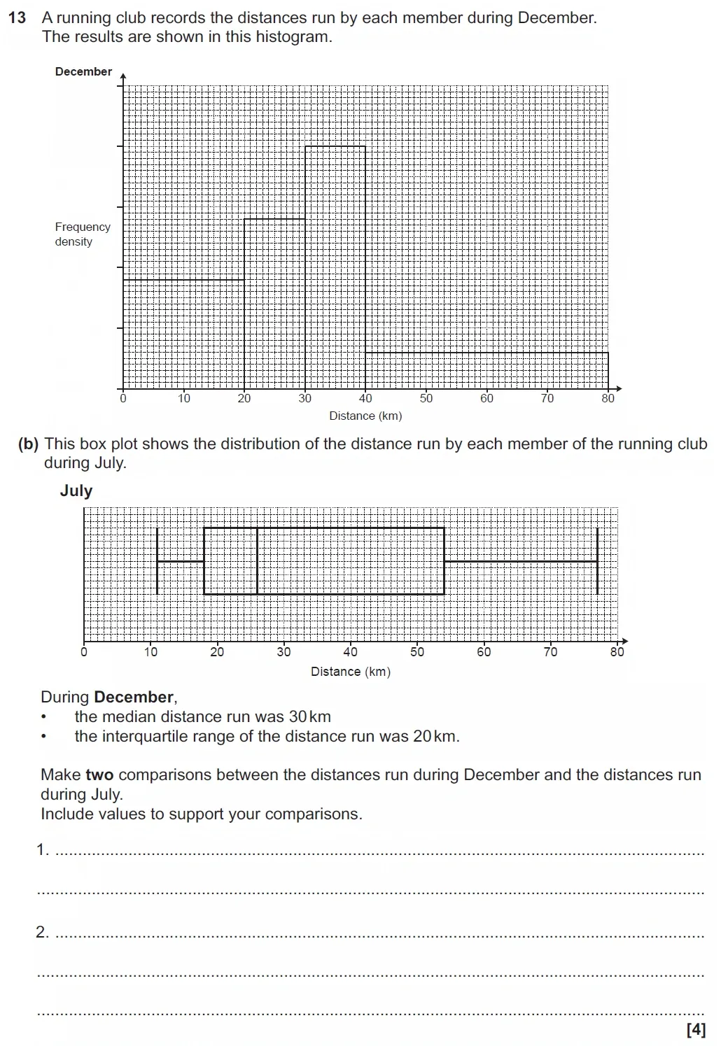 Question 13(b) - GCSE OCR Higher Maths Past Paper 6 (Calculator) - June 2023