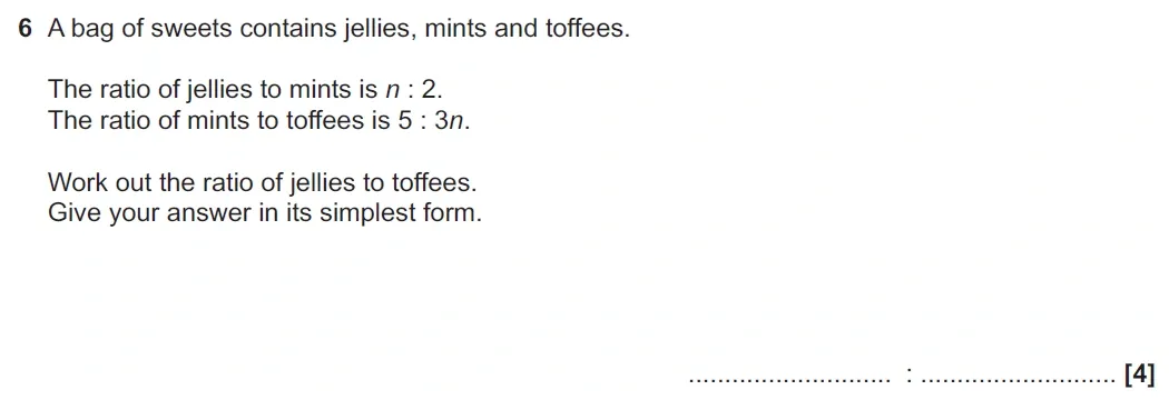 Question 06 - GCSE OCR Higher Maths Past Paper 6 (Calculator) - November 2021