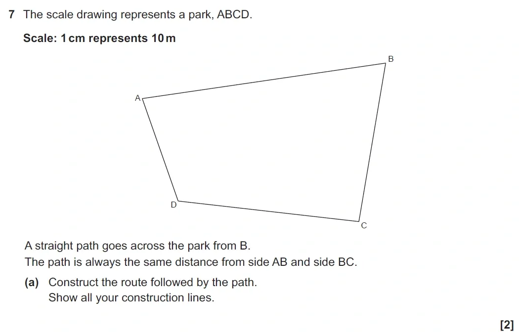Question 07(a) - GCSE OCR Higher Maths Past Paper 6 (Calculator) - November 2021