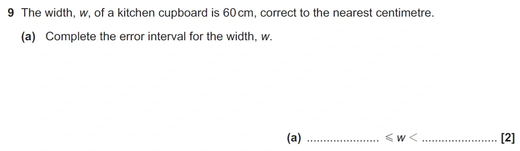 Question 09(a) - GCSE OCR Higher Maths Past Paper 6 (Calculator) - November 2021