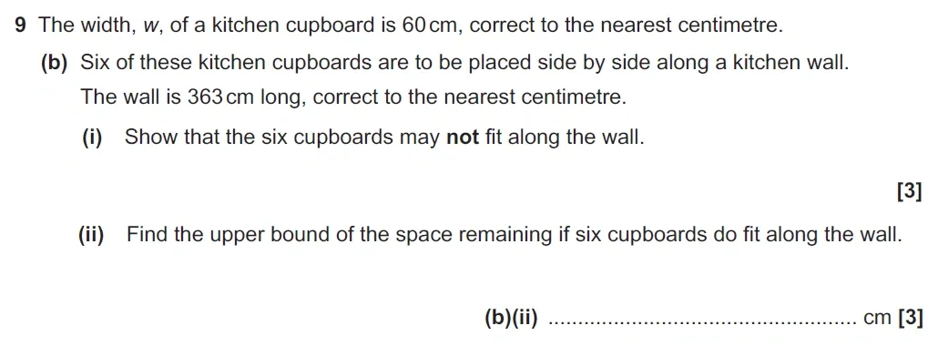 Question 09(b) - GCSE OCR Higher Maths Past Paper 6 (Calculator) - November 2021