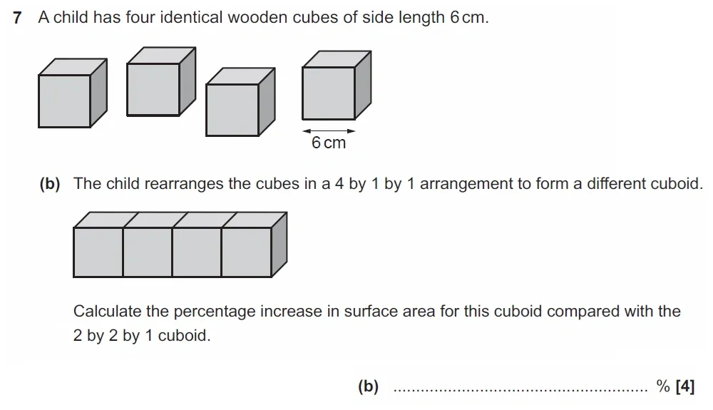 Question 07(b) - GCSE OCR Higher Maths Past Paper 6 (Calculator) - November 2022