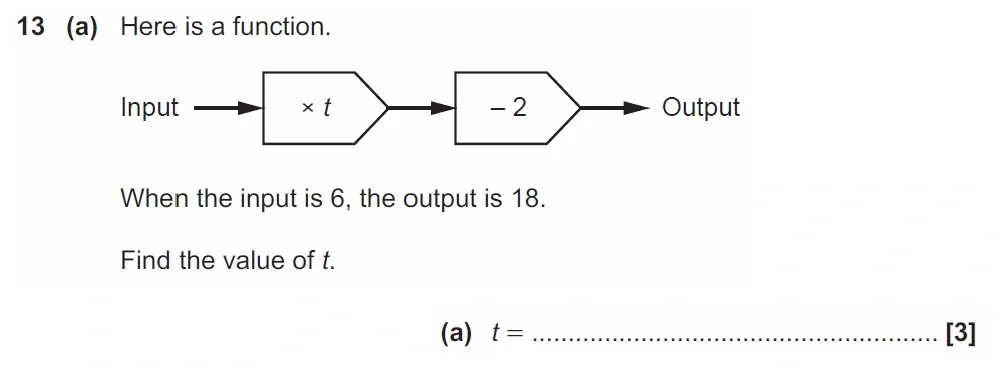 Question 13(a) - GCSE OCR Higher Maths Past Paper 6 (Calculator) - November 2022