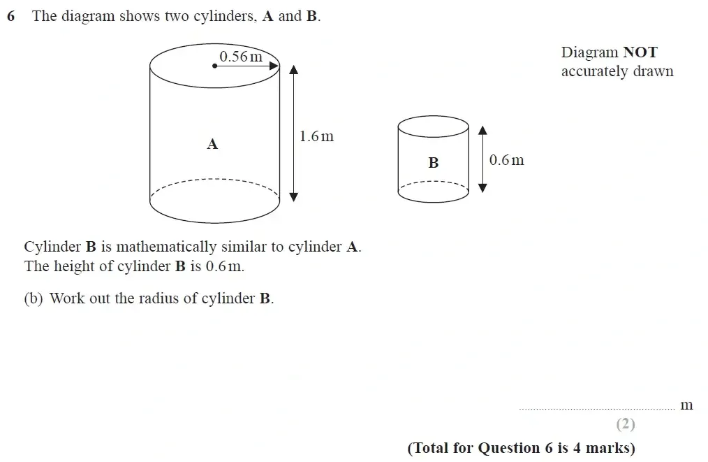 Question 06(b) - Edexcel IGCSE Maths Past Papers - Higher Calculator June 2018 - Paper 2
