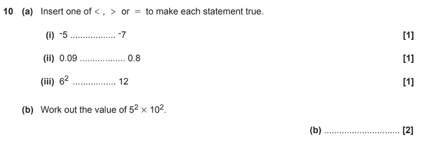 Question 10 - GCSE OCR Foundation Maths Sample Paper 1 (Calculator)