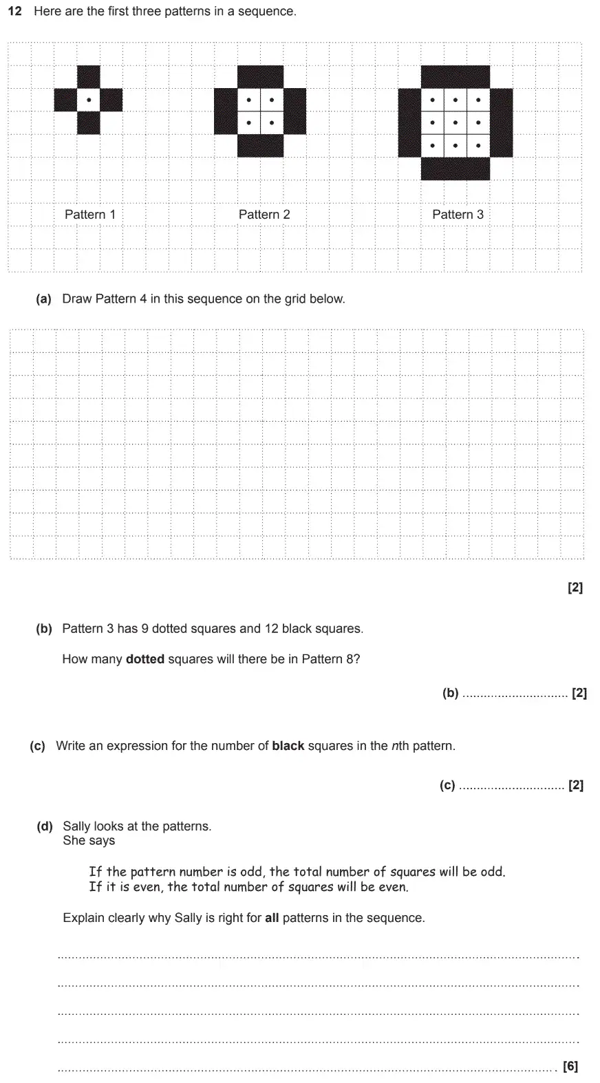 Question 12 - GCSE OCR Foundation Maths Sample Paper 1 (Calculator)