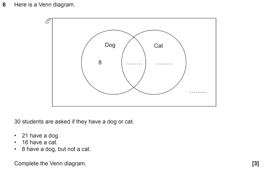 Question 6 - GCSE OCR Foundation Maths Sample Paper 1 (Calculator)