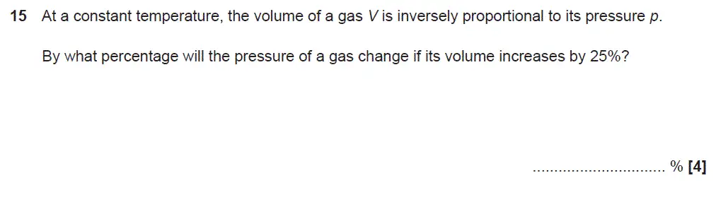 Question 15 - GCSE OCR Higher Maths Sample Paper 4 (Calculator)