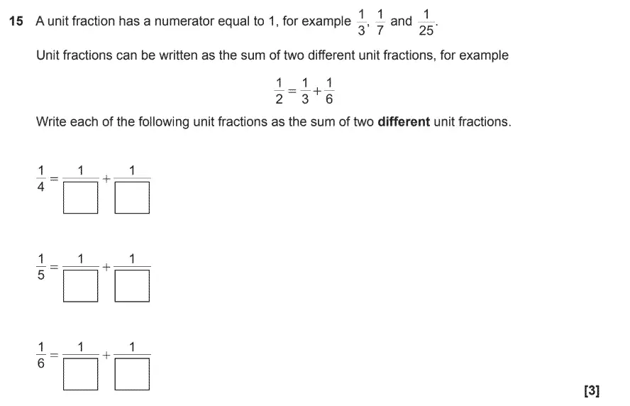 Question 15 - GCSE OCR Higher Maths Sample Paper 6 (Calculator)