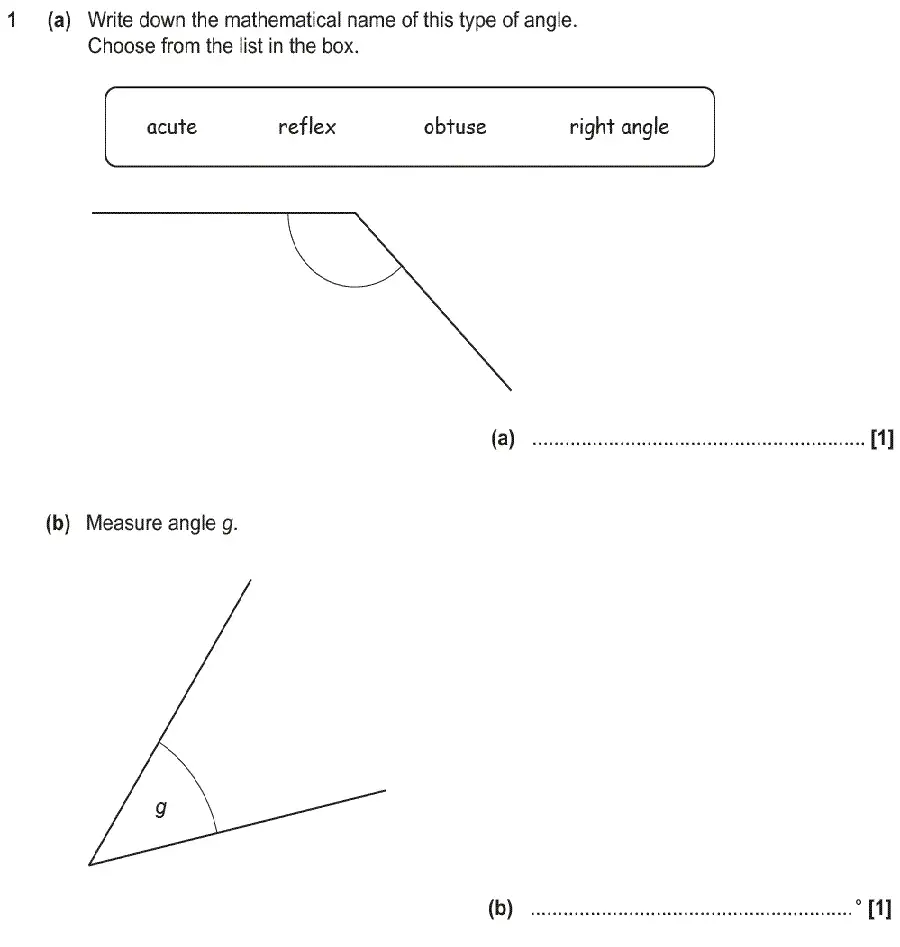 Question 1 - GCSE OCR Foundation Maths Past Paper 3 (Calculator) - June 2019