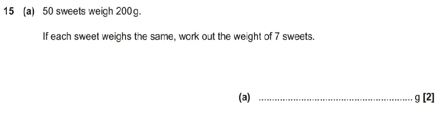 Question 15 - GCSE OCR Foundation Maths Past Paper 3 (Calculator) - June 2019