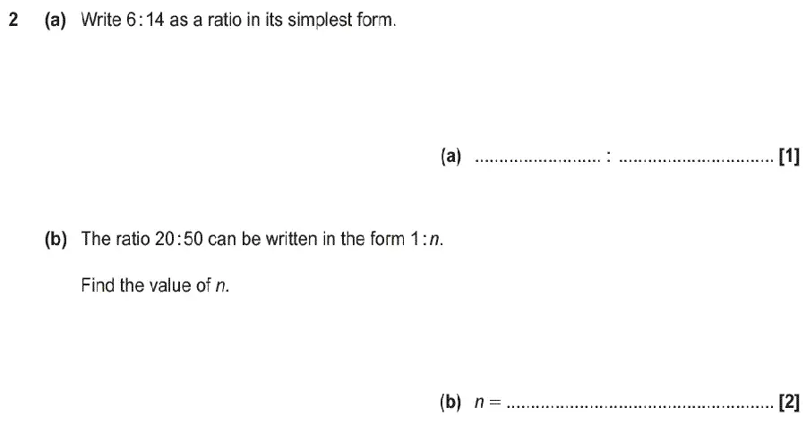 Question 2 - GCSE OCR Foundation Maths Past Paper 3 (Calculator) - June 2019