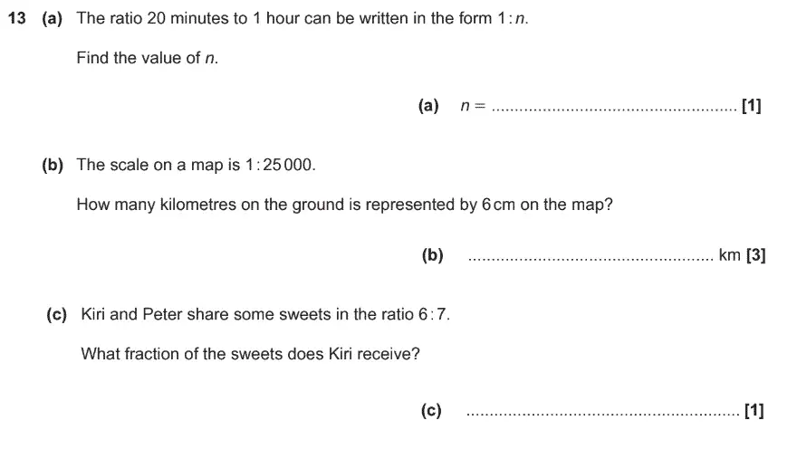 Question 13 - GCSE OCR Foundation Maths Past Paper 1 (Calculator)