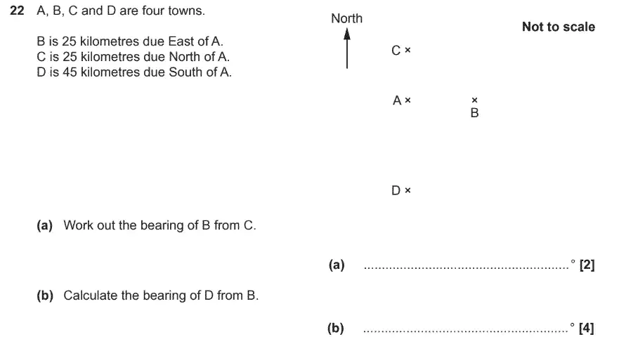 Question 22 - GCSE OCR Foundation Maths Past Paper 1 (Calculator)