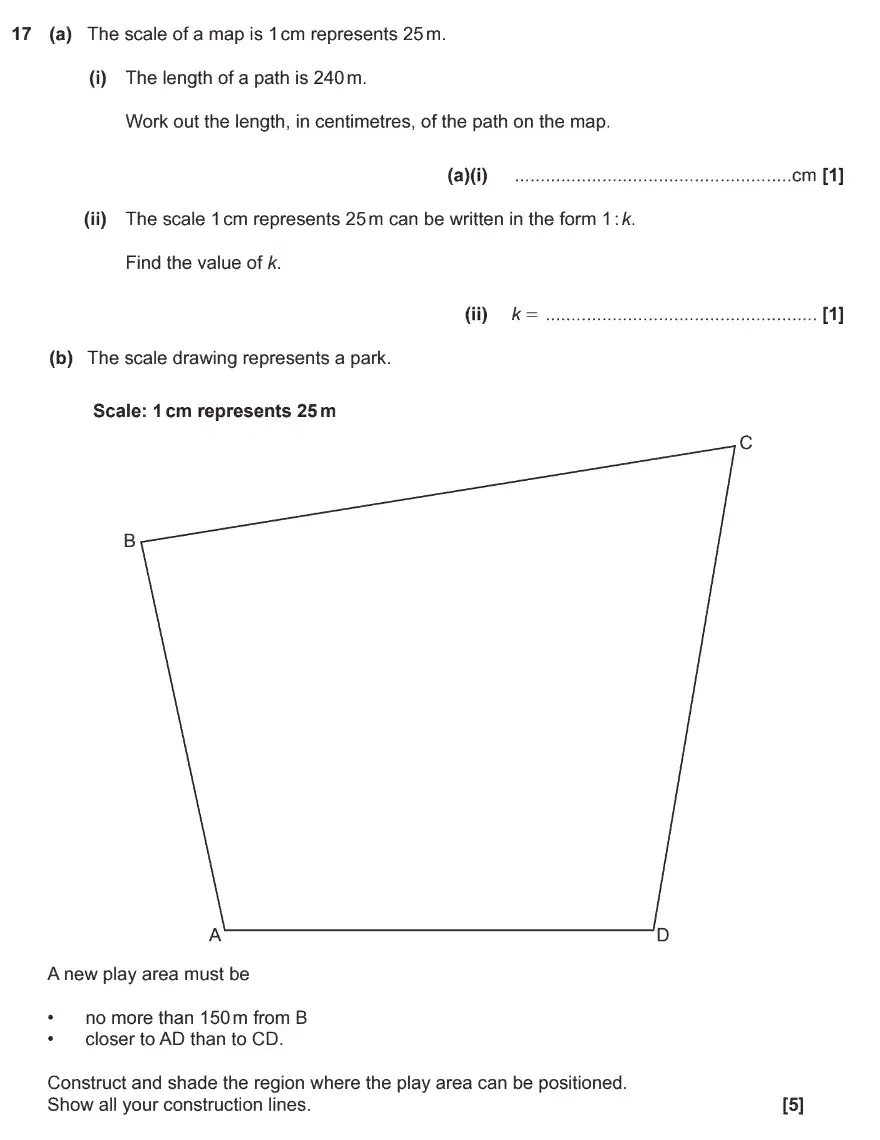 Question 17 - GCSE OCR Foundation Maths Past Paper 3 (Calculator)