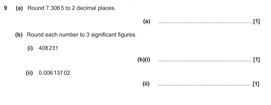 Question 9 - GCSE OCR Foundation Maths Past Paper 3 (Calculator)