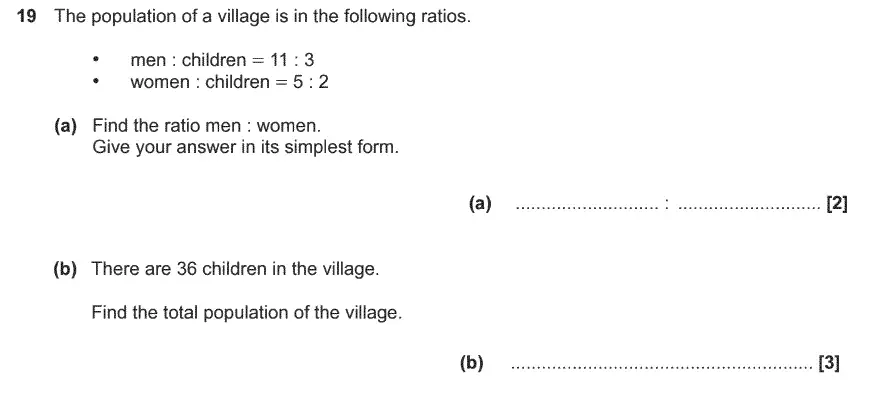 Question 19 - GCSE OCR Foundation Maths Past Paper 2 (Non-Calculator)