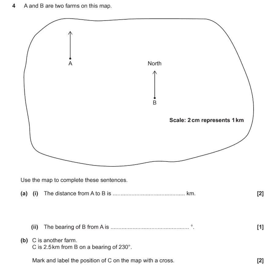 Question 4 - GCSE OCR Foundation Maths Past Paper 2 (Non-Calculator)