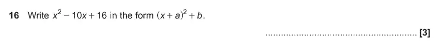 Question 16 - GCSE OCR Higher Maths Past Paper 4 (Calculator) - June 2017