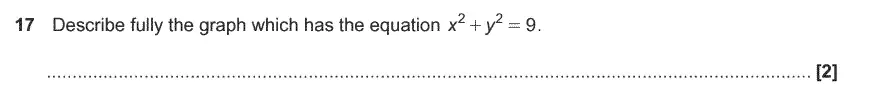 Question 17 - GCSE OCR Higher Maths Past Paper 4 (Calculator) - June 2017