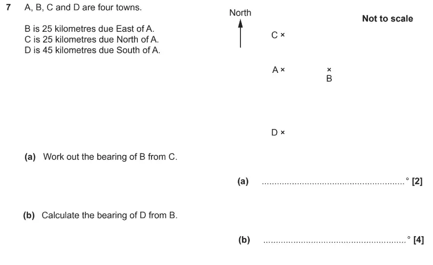 Question 7 - GCSE OCR Higher Maths Past Paper 4 (Calculator) - June 2017