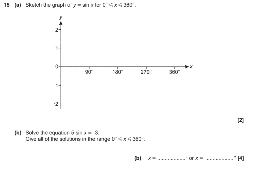Question 15 - GCSE OCR Higher Maths Past Paper 6 (Calculator) - June 2017