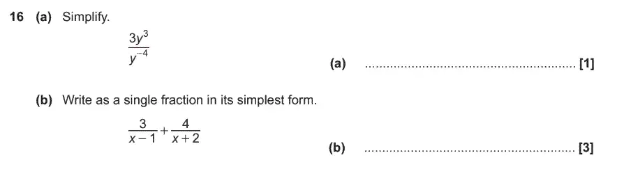 Question 16 - GCSE OCR Higher Maths Past Paper 6 (Calculator) - June 2017