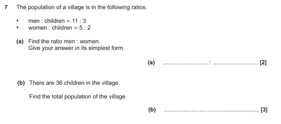 Question 7 - GCSE OCR Higher Maths Past Paper 5 (Non-Calculator) - June 2017