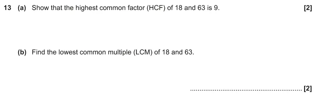 Question 13 - GCSE OCR Foundation Maths Past Paper 1 (Calculator) - June 2018