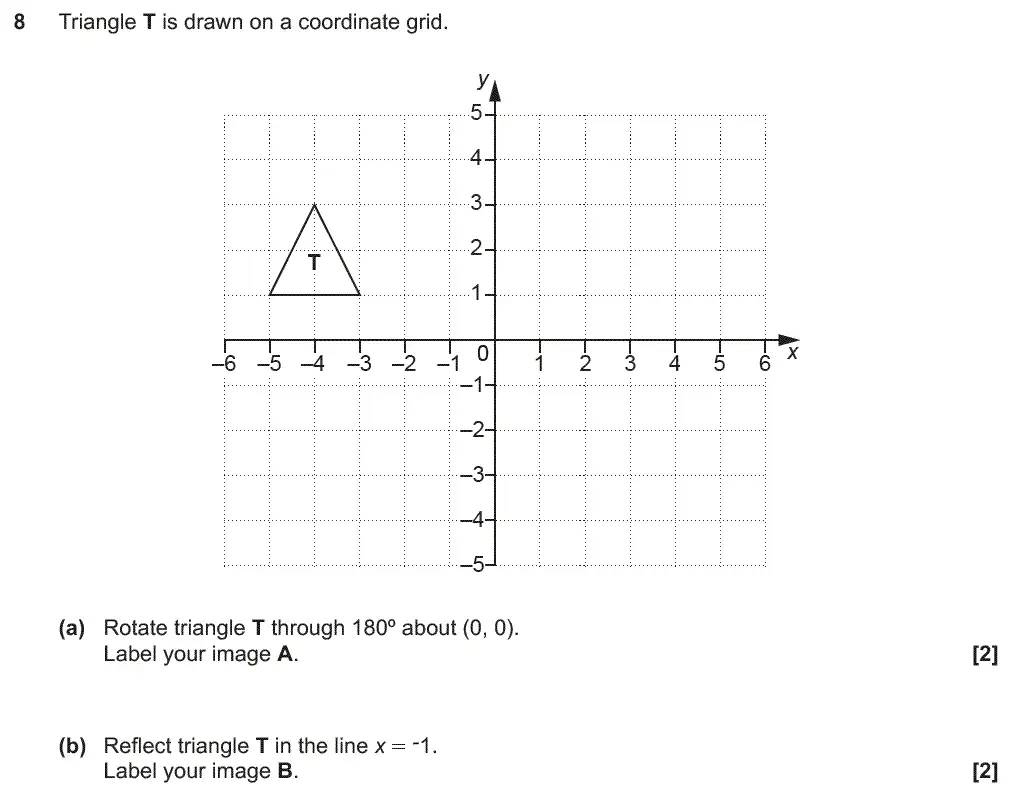 Question 8 - GCSE OCR Foundation Maths Past Paper 1 (Calculator) - June 2018