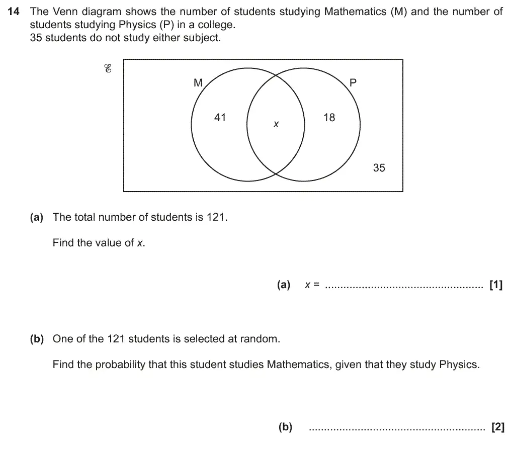 Question 14 - GCSE OCR Higher Maths Past Paper 4 (Calculator) - June 2018