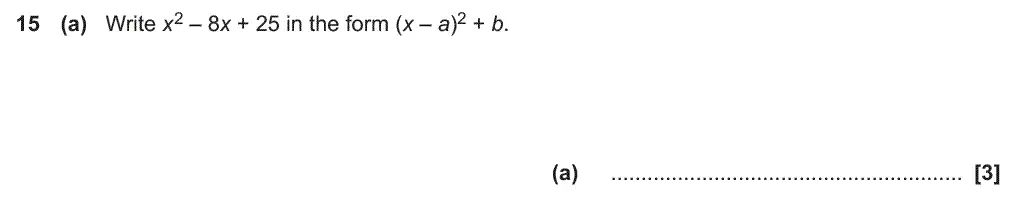Question 15 - GCSE OCR Higher Maths Past Paper 4 (Calculator) - June 2018