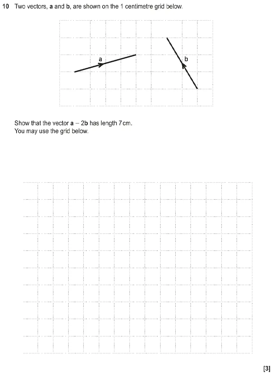 Question 10 - GCSE OCR Higher Maths Past Paper 6 (Calculator) - June 2018