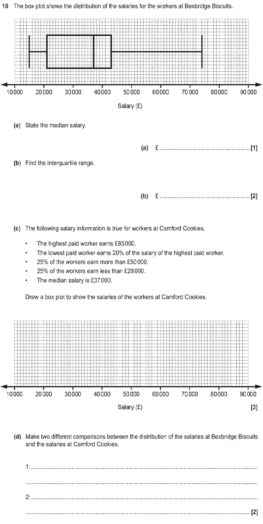 Question 17 - GCSE OCR Higher Maths Past Paper 6 (Calculator) - June 2018