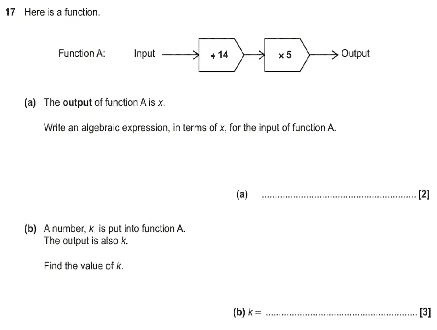 Question 18 - GCSE OCR Higher Maths Past Paper 6 (Calculator) - June 2018