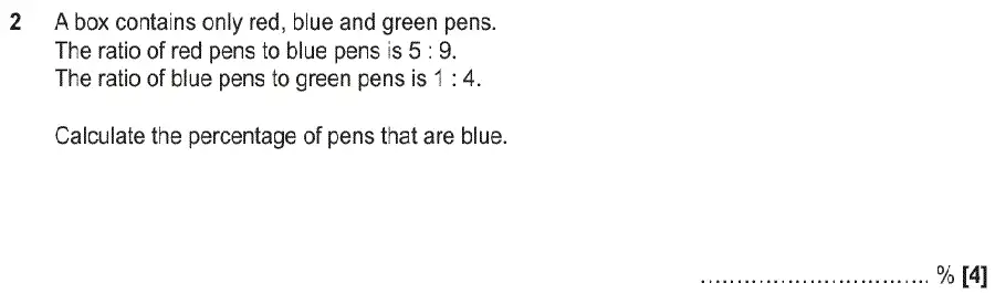 Question 2 - GCSE OCR Higher Maths Past Paper 6 (Calculator) - June 2018