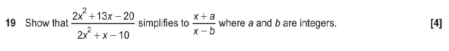 Question 20 - GCSE OCR Higher Maths Past Paper 6 (Calculator) - June 2018