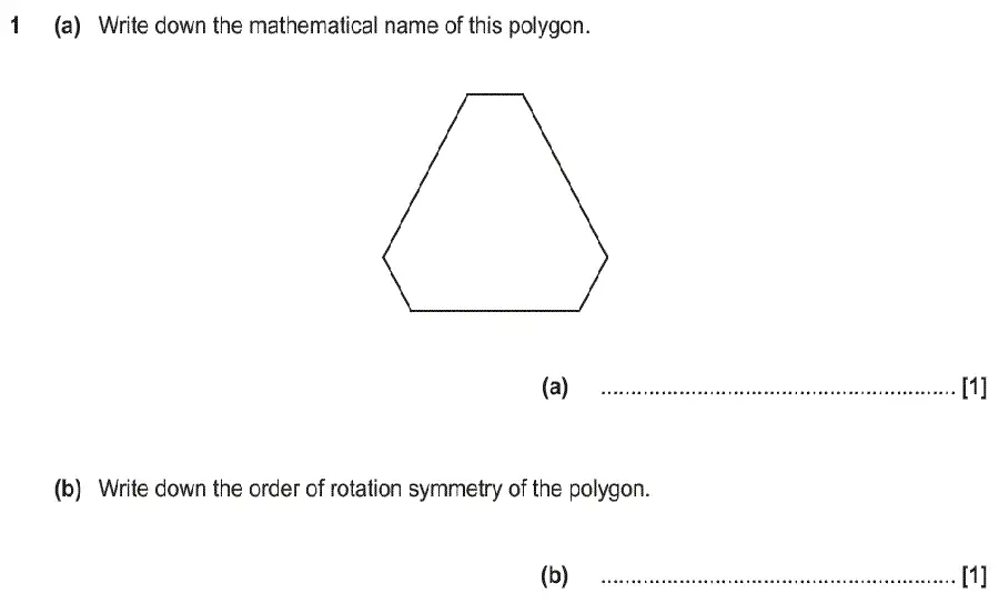 Question 1 - GCSE OCR Foundation Maths Past Paper 1 (Calculator) - June 2019