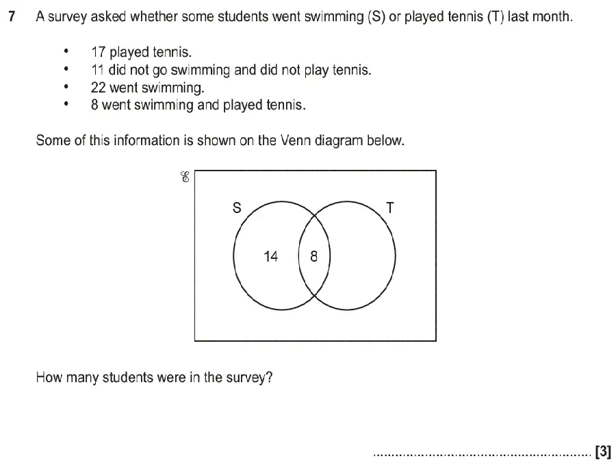 Question 7 - GCSE OCR Foundation Maths Past Paper 1 (Calculator) - June 2019