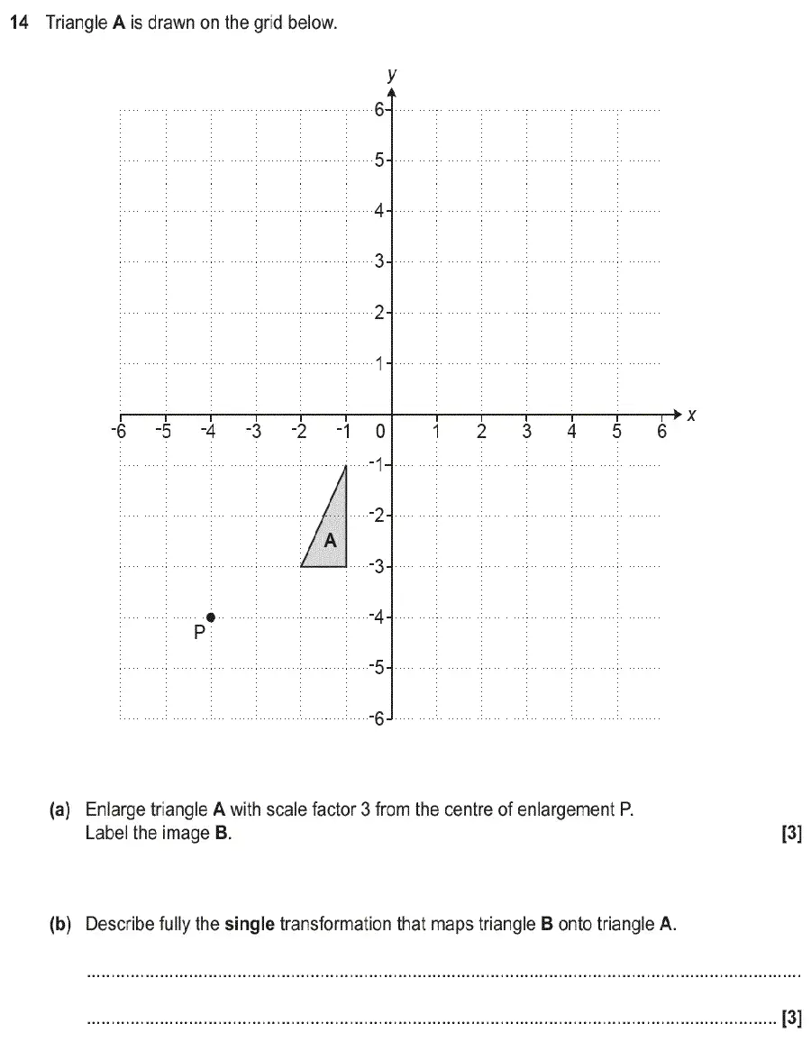 Question 14 - GCSE OCR Foundation Maths Past Paper 2 (Non-Calculator) - June 2019